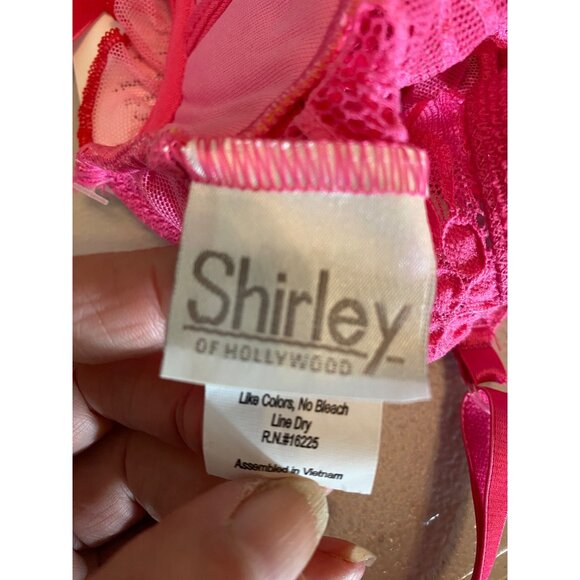 Shirley or Hollywood Lace Pink Teddy Garter Straps Small - Picture 3 of 8